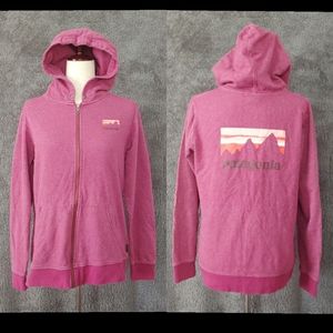 Patagonia Hooded Logo Cotton Jacket Size Large